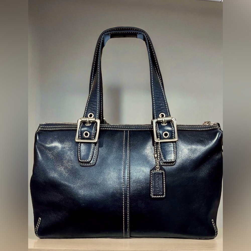Vintage Coach 9545 Classic Zip Leather Legacy Satchel Bag